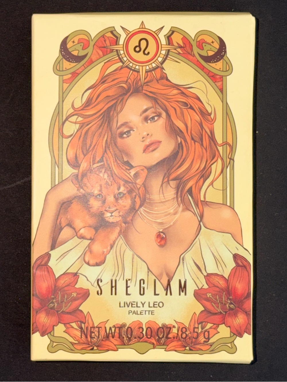 Sheglam Lively Leo Eyeshadow Palette - Sunset Orange & Gold Colors